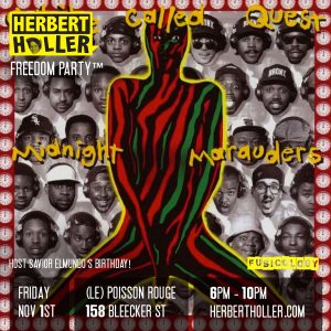 Herbert Holler’s Freedom Party® NYC Nov 1st!